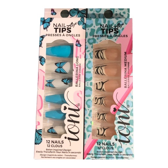 24 piece Ballerina tip medium & long press on nail tips new - Picture 4 of 8